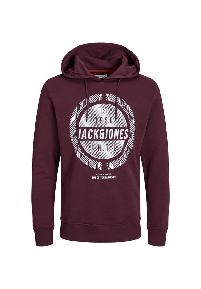 

Толстовка с капюшоном Hoodie Stone Jack & Jones, красный