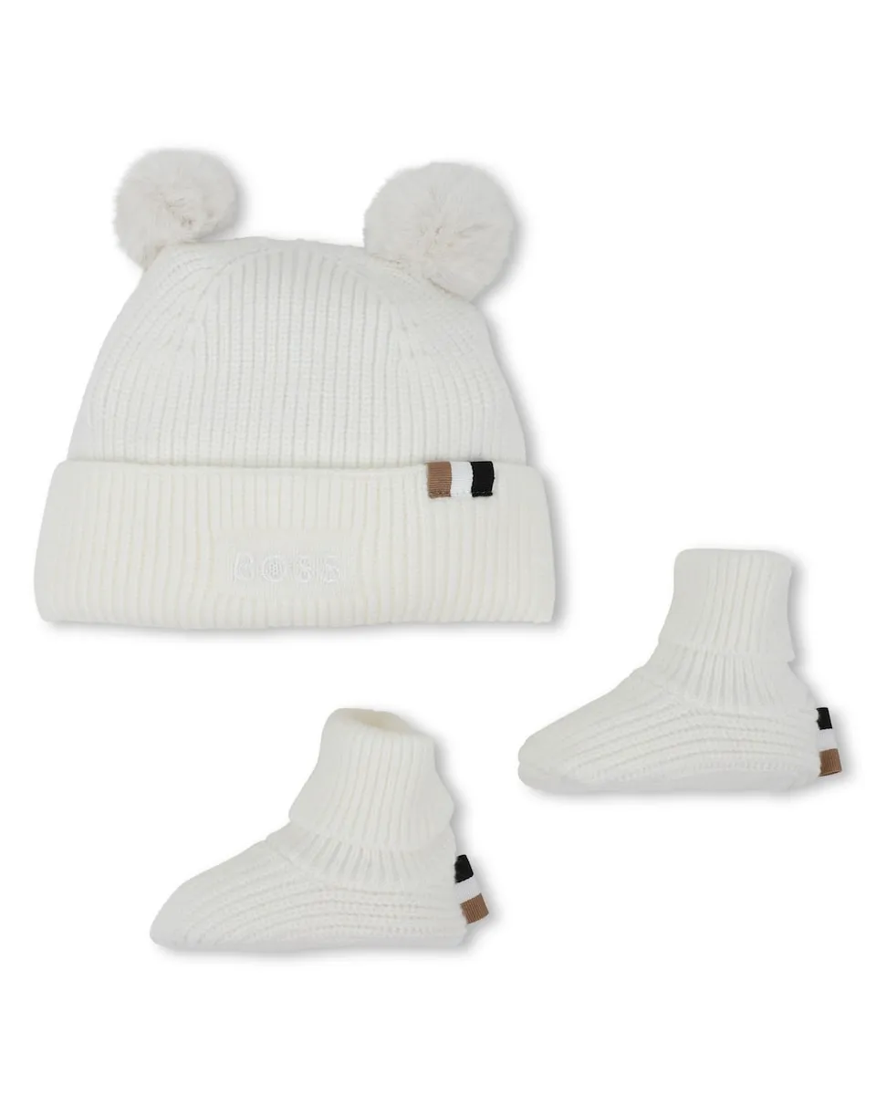 

Белый детский комплект из акрила BOSS Kidswear