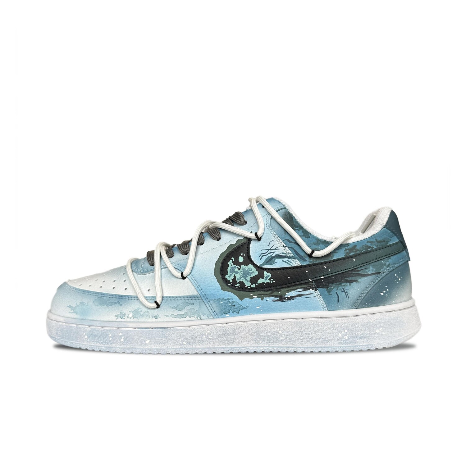 

Кроссовки Nike Court Vision 1 Skateboarding Shoes Men Low-top White/cyan/blue, цвет Arctic Fusion/Off White/Cream White
