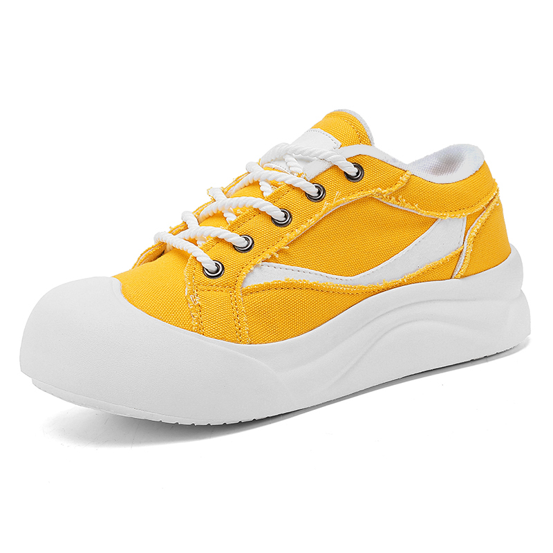 

VAEL Кроссовки мужские низкие бело-желтые, цвет White Yellow