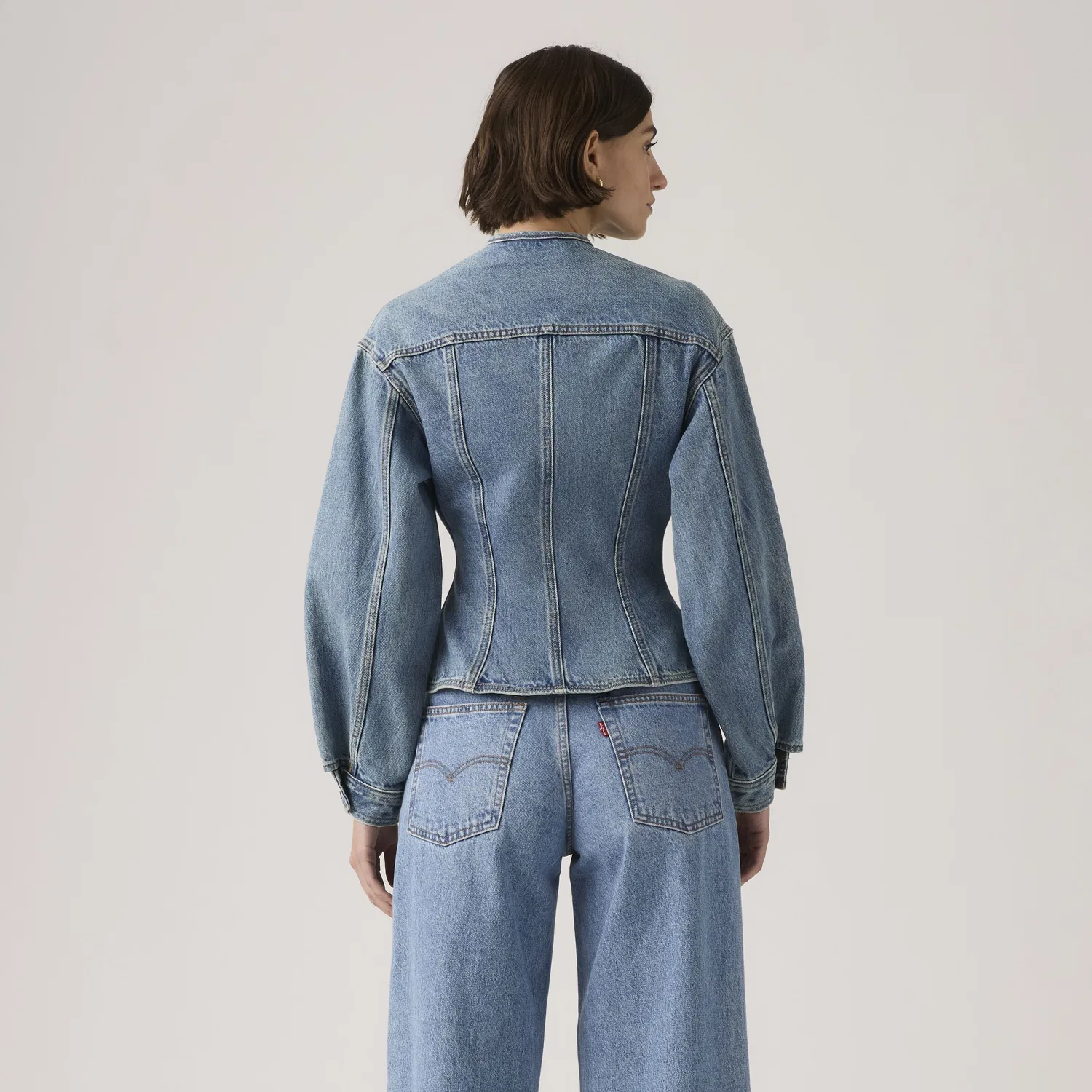 Куртка-тракер с рельефным рисунком Levi's, Medium Wash — фото 4