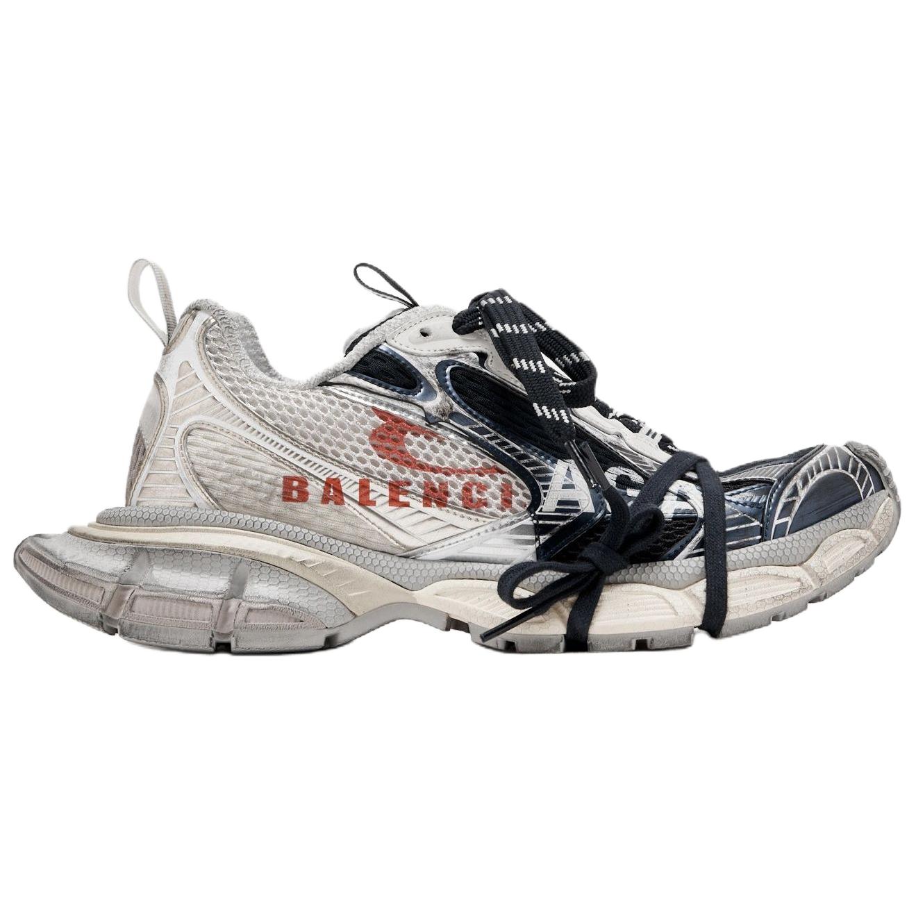 Balenciaga 3XL Split Low top Chunky кроссовки мужские черно-белые — фото 3