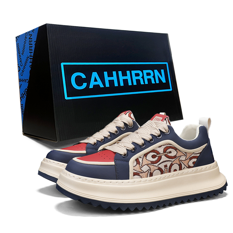 

Износостойкие низкие повседневные туфли для мужчин CAHHRRN, Beige Red