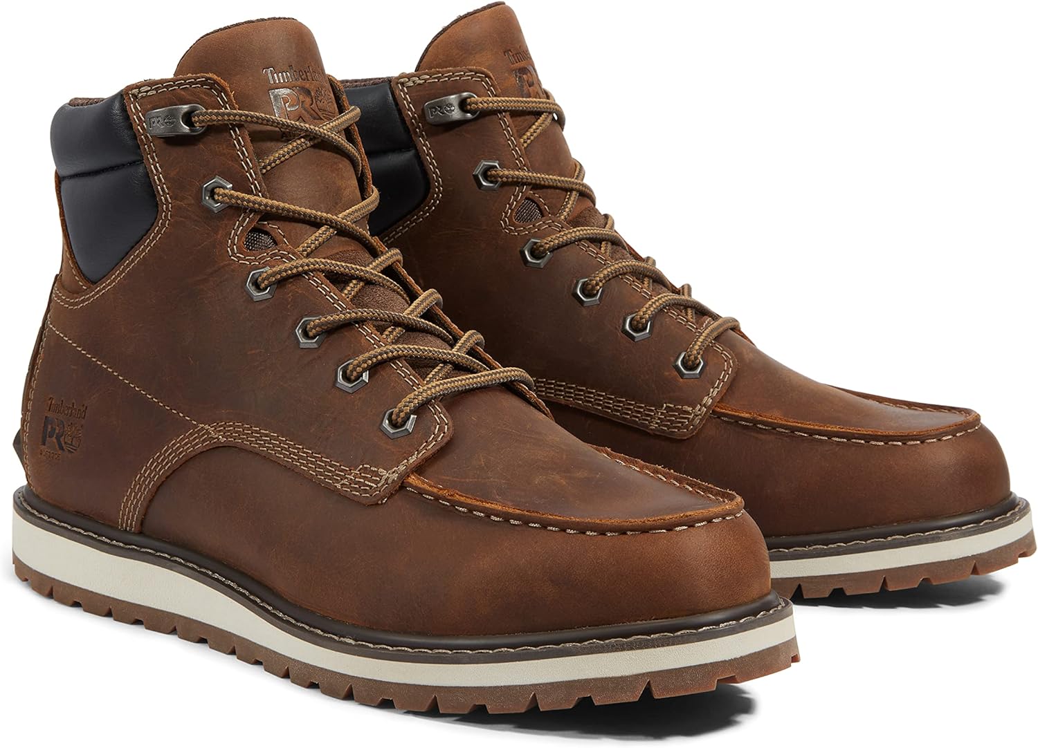Timberland PRO мужские рабочие ботинки Irvine Wedge 6 дюймов с мягким мысом, Cathay Spice Brown-2024 NEW, размер 8W — фото 2