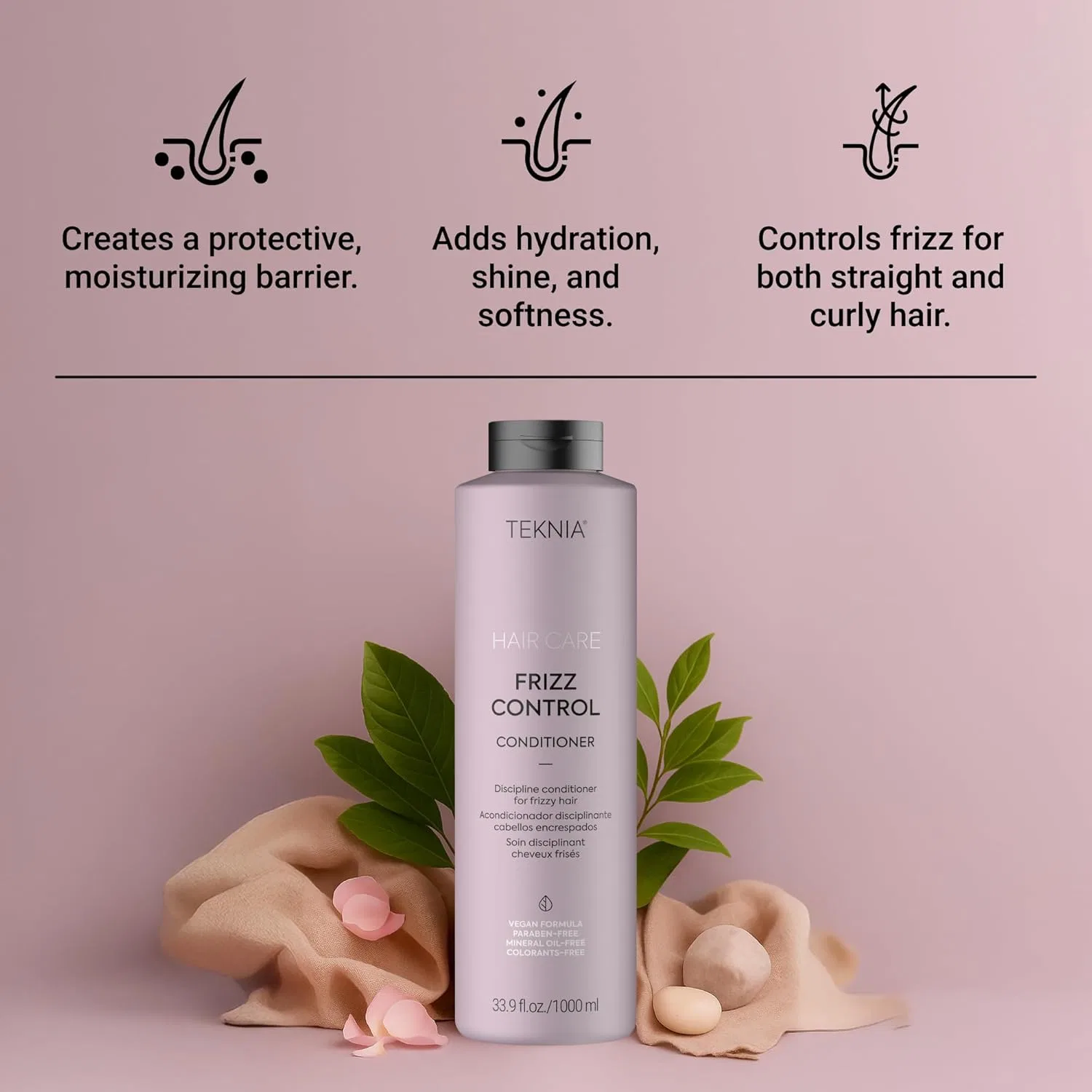 Шампунь для контроля за вьющимися волосами «Teknia Frizz Control Shampoo» от Lakmé — фото 3