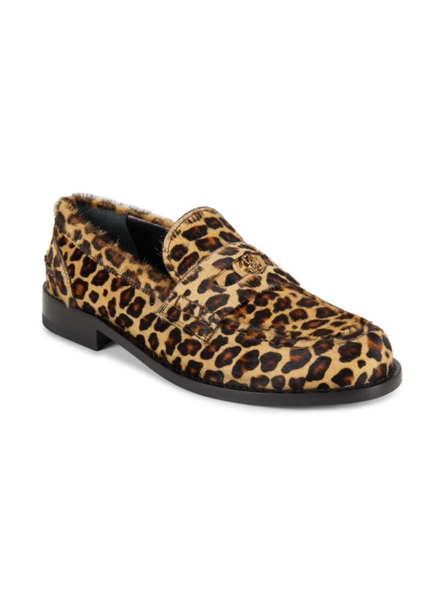 Кожаные пенни-лоферы с леопардовым принтом Roberto Cavalli, цвет Cheetah — фото 2
