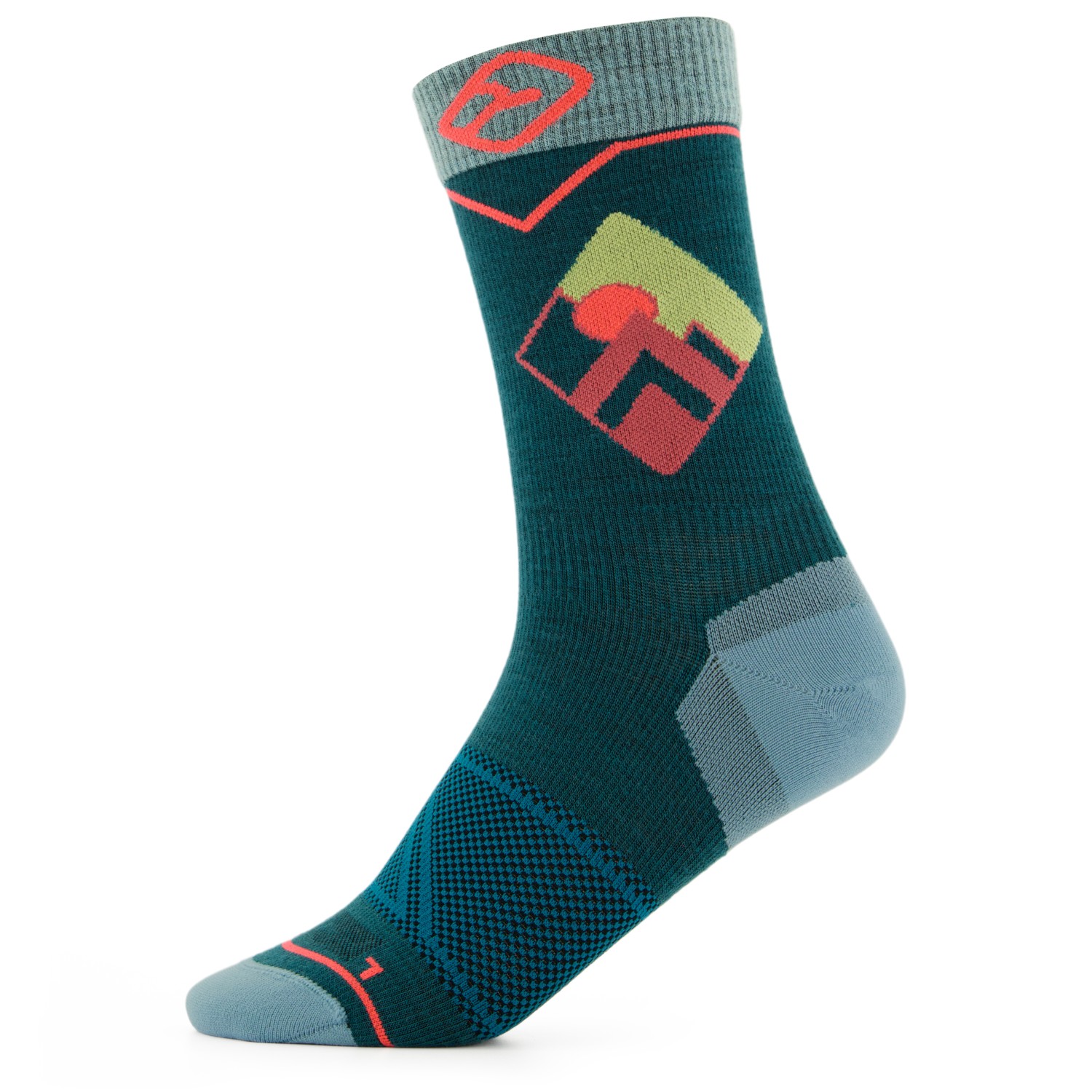 

Носки из мериноса Ortovox Alpine Light Comp Mid Socks, цвет Pacific Green