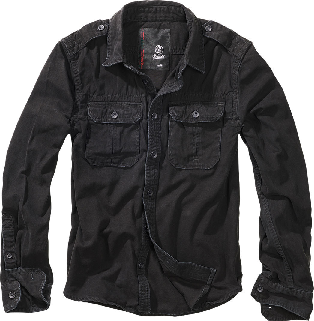 

Рубашка Brandit Vintage Longsleeve Shirt, черный