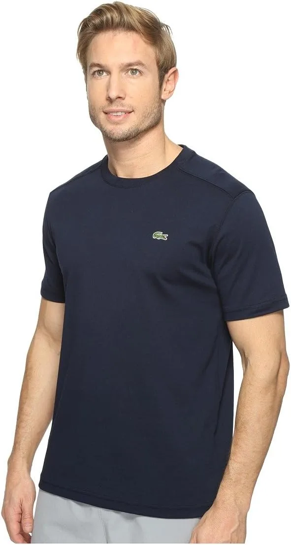 Футболка Lacoste мужская спортивная Ultra Dry Cotton, темно-синий — фото 2