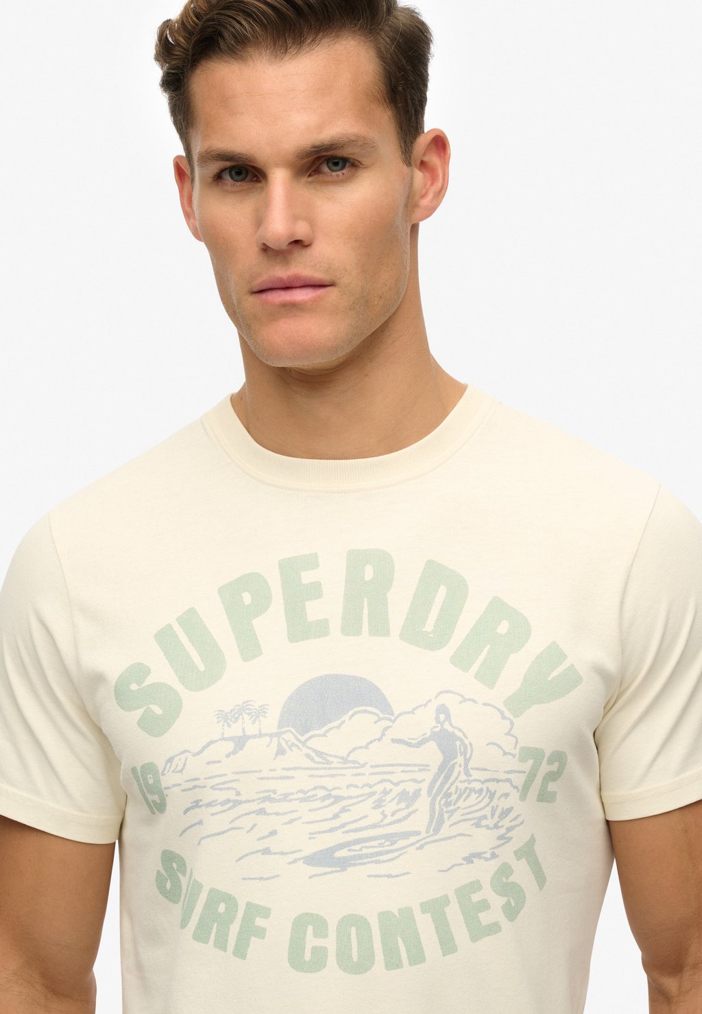 Футболка с принтом LO-FI OUTDOOR Superdry, светло-желтый — фото 3