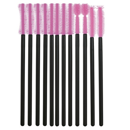 

Кисти для ресниц и бровей Silicone Brushes For Eyelashes And Eyebrows - 12 Pieces