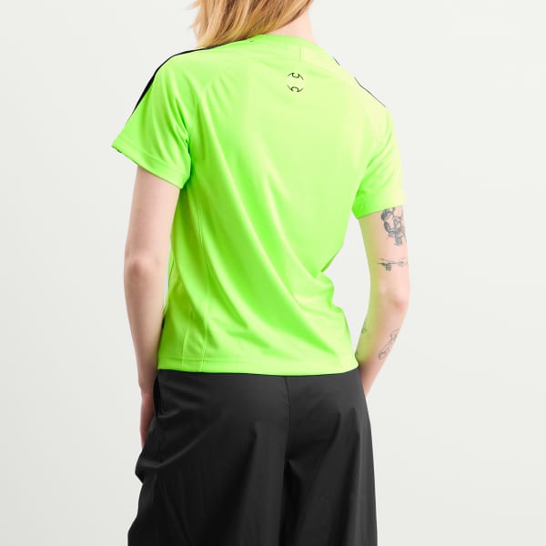 Узкий джерси Teamgeist adicolor Adidas, signal зеленый & черный — фото 3