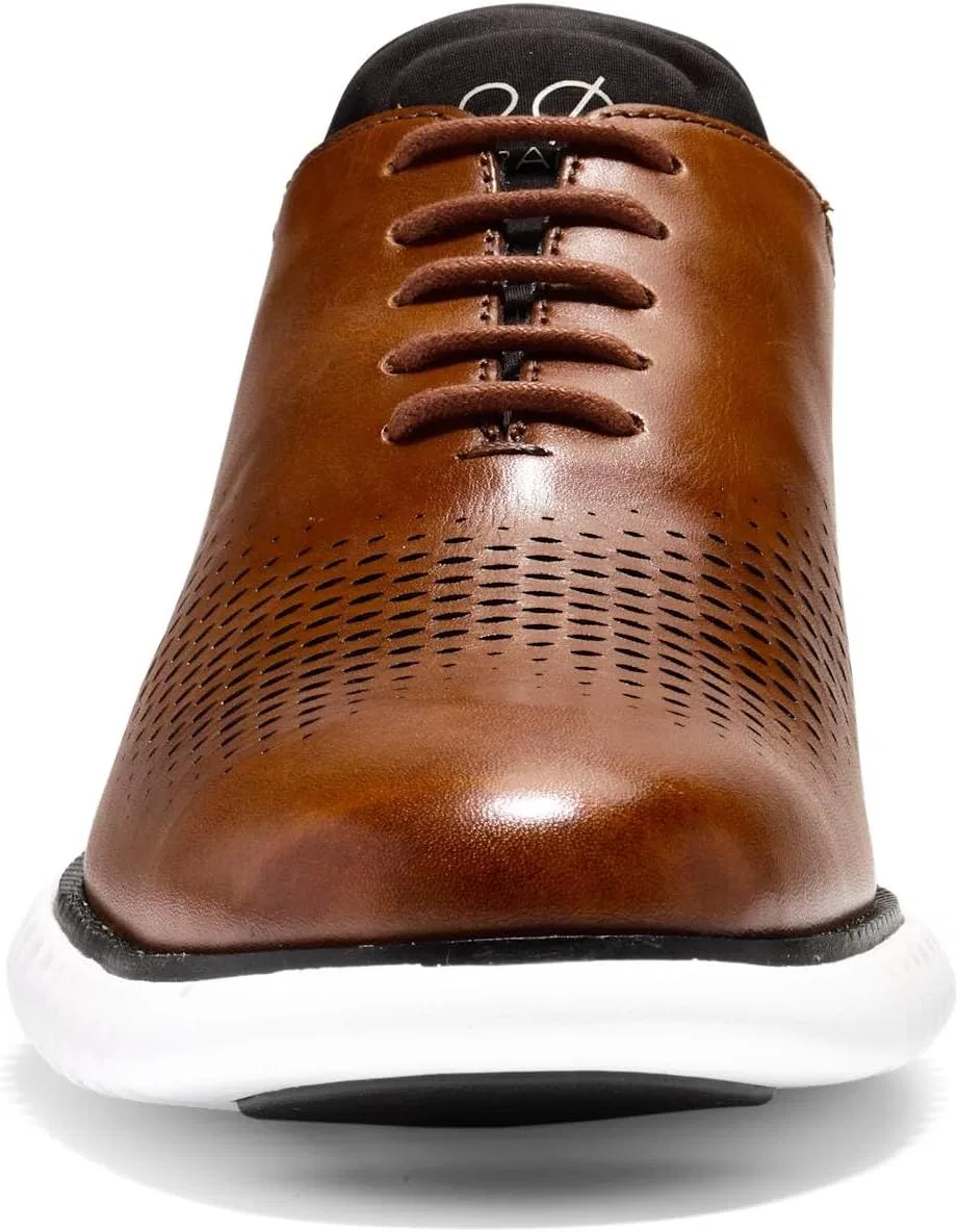 Туфли Cole Haan Men's 2nd Zerogrand Laser Wing Oxford, British Tan Ivory — фото 2