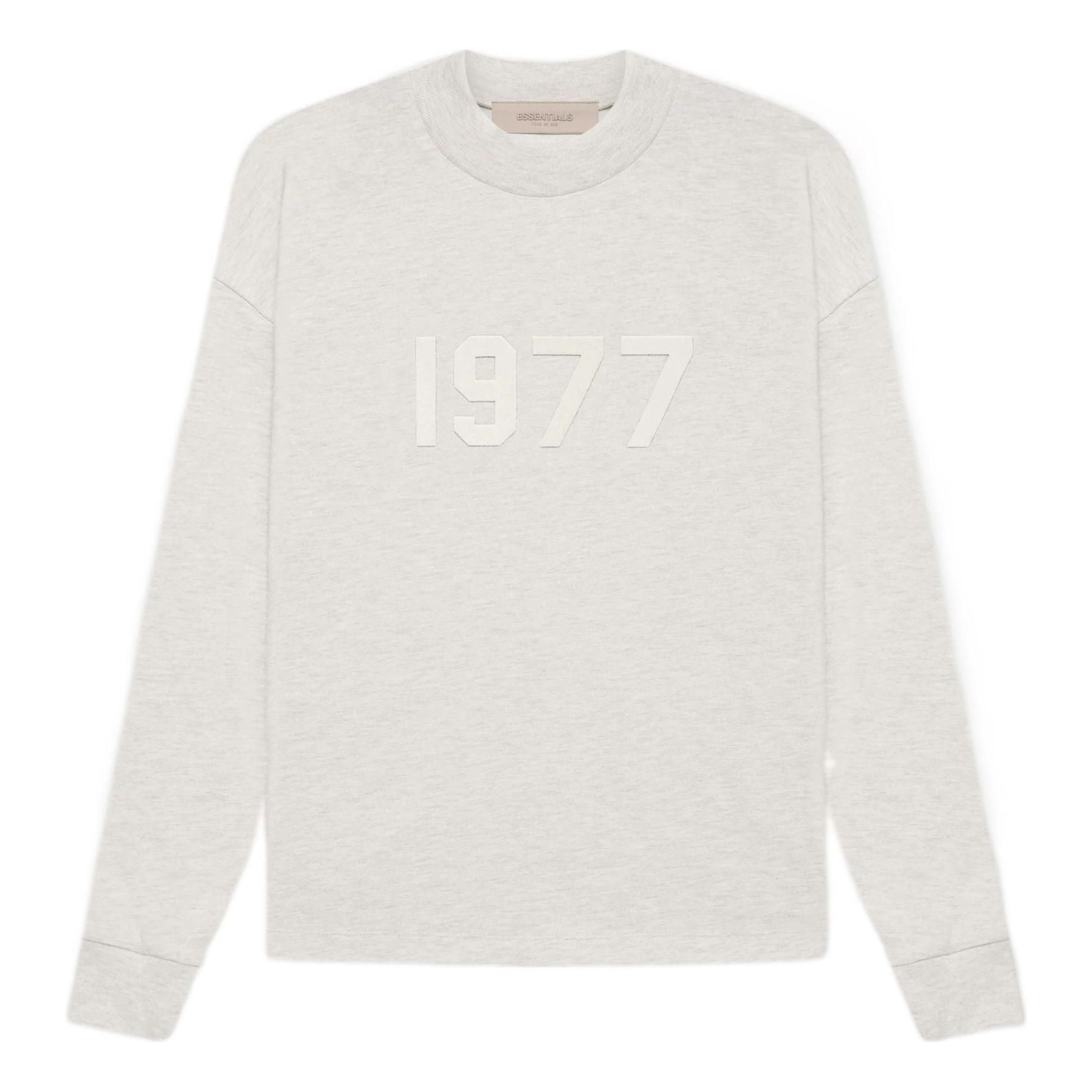 

Футболка Fear of God Essentials SS22 Long Sleeve T-Shirt 1977 'Light Oatmeal' FOG-SS22-238, серый
