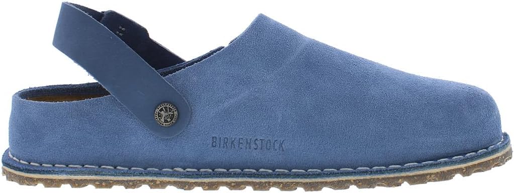 Мужские сабо Birkenstock Lutry из премиальной замши, синий — фото 2