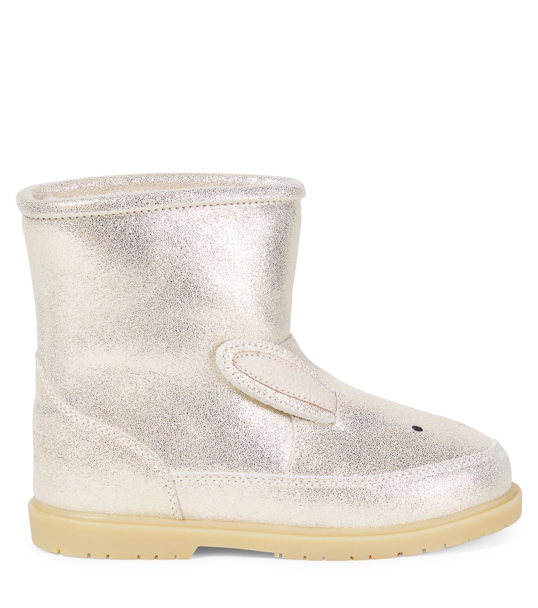 Ботинки из металлизированной кожи Xelly Donsje, Silver Metallic Leather — фото 3