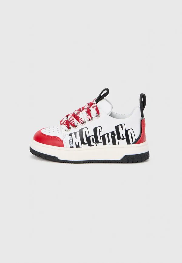 Кроссовки унисекс Moschino, White/Red/Black