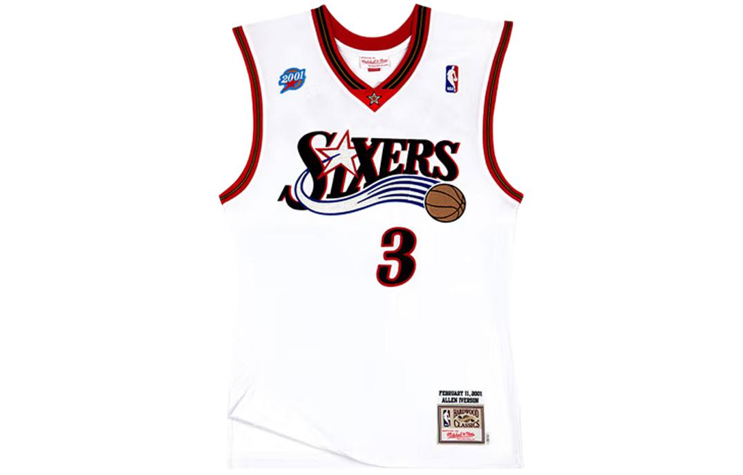 

Майка Mitchell & Ness 76Ers 2001 Allen Iverson Mitchell Ness Белая