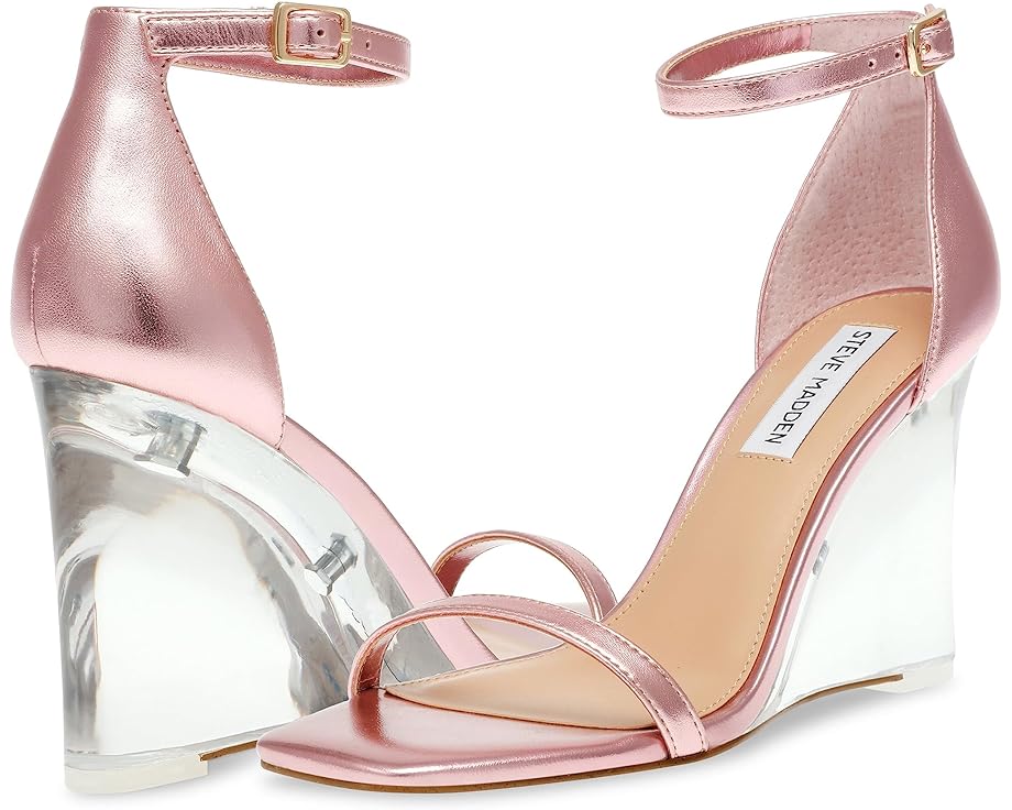 

Туфли Steve Madden Isobel Wedge Sandal, цвет Pink Metallic