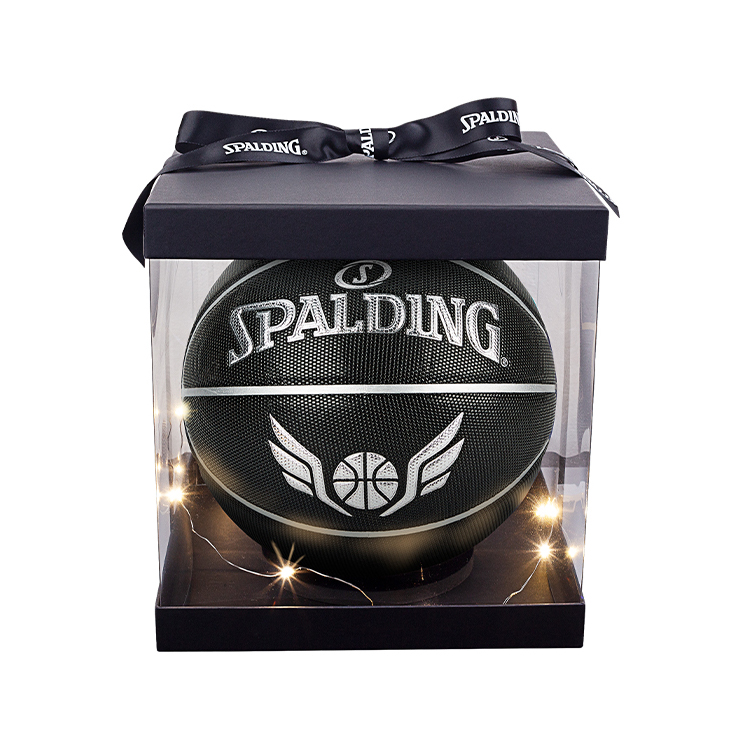 

SPALDING Баскетбольный мяч PU Basketball Black Silver размер 7 тренировочный унисекс