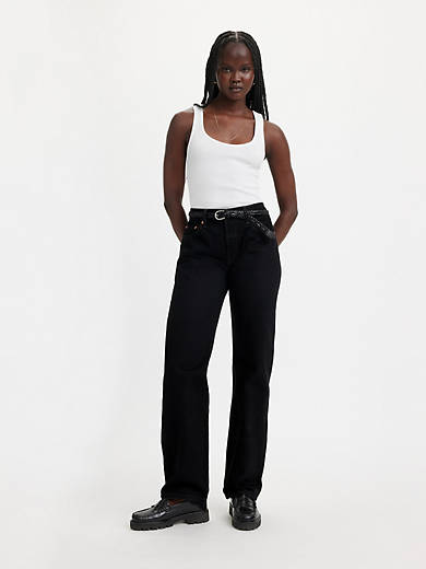 

Женские джинсы 501 90-х годов Levi's, цвет Rinsed Blacktop - Black