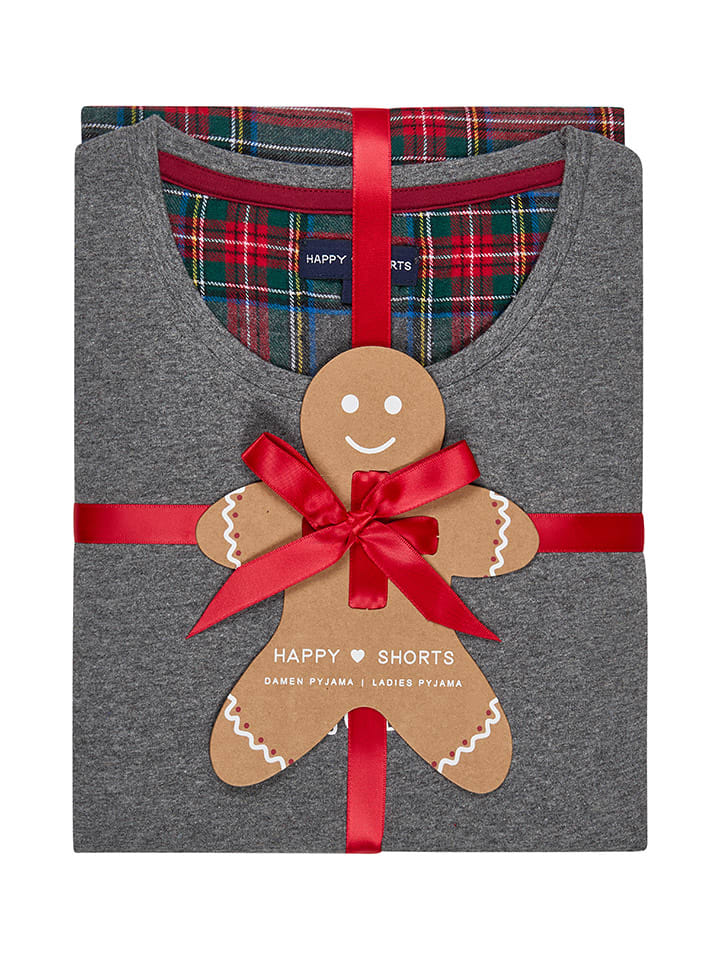 

Happy Shorts Пижама серо-красного цвета