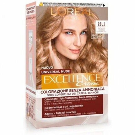 

L'Oréal Paris L'Oreal Paris Excellence Universal Nude Hair Dye N. 8U Универсальный светло-русый
