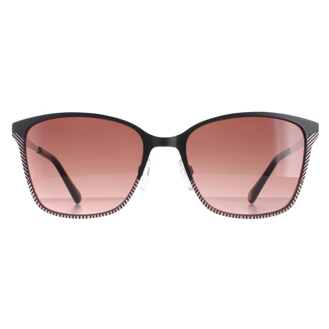

Солнцезащитные очки tb1563 cerise 004 коричневые с градиентом Ted Baker, черный