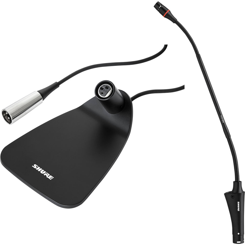 

Комплект микрофона Shure CVG12-B/C Centraverse 12" с гусиной шеей и настольной подставкой