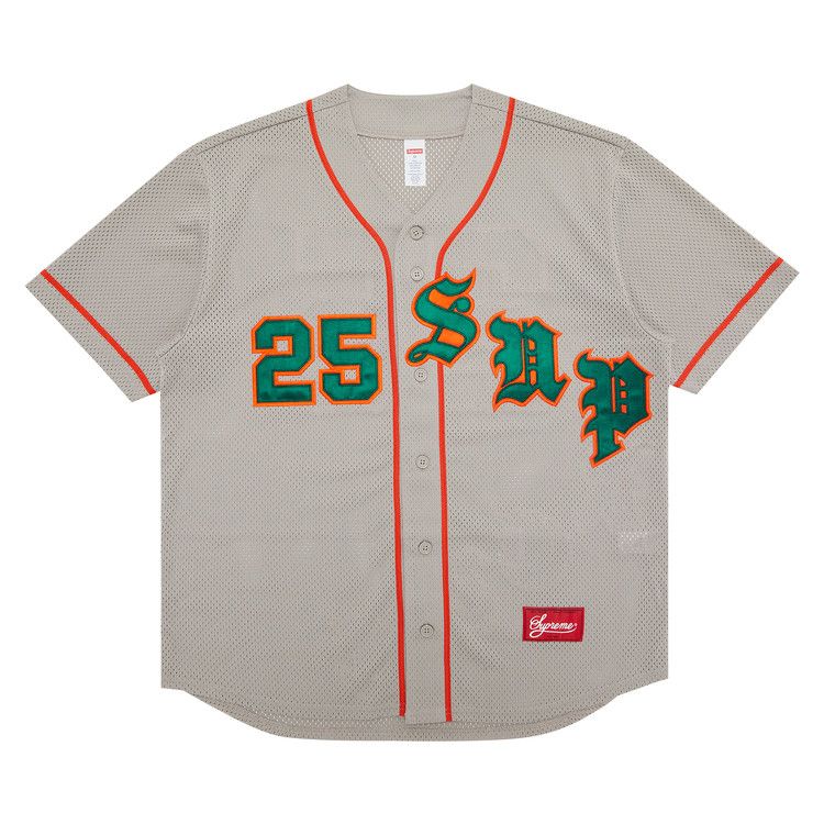 

Джерси Supreme Old English Baseball Jersey, Grey