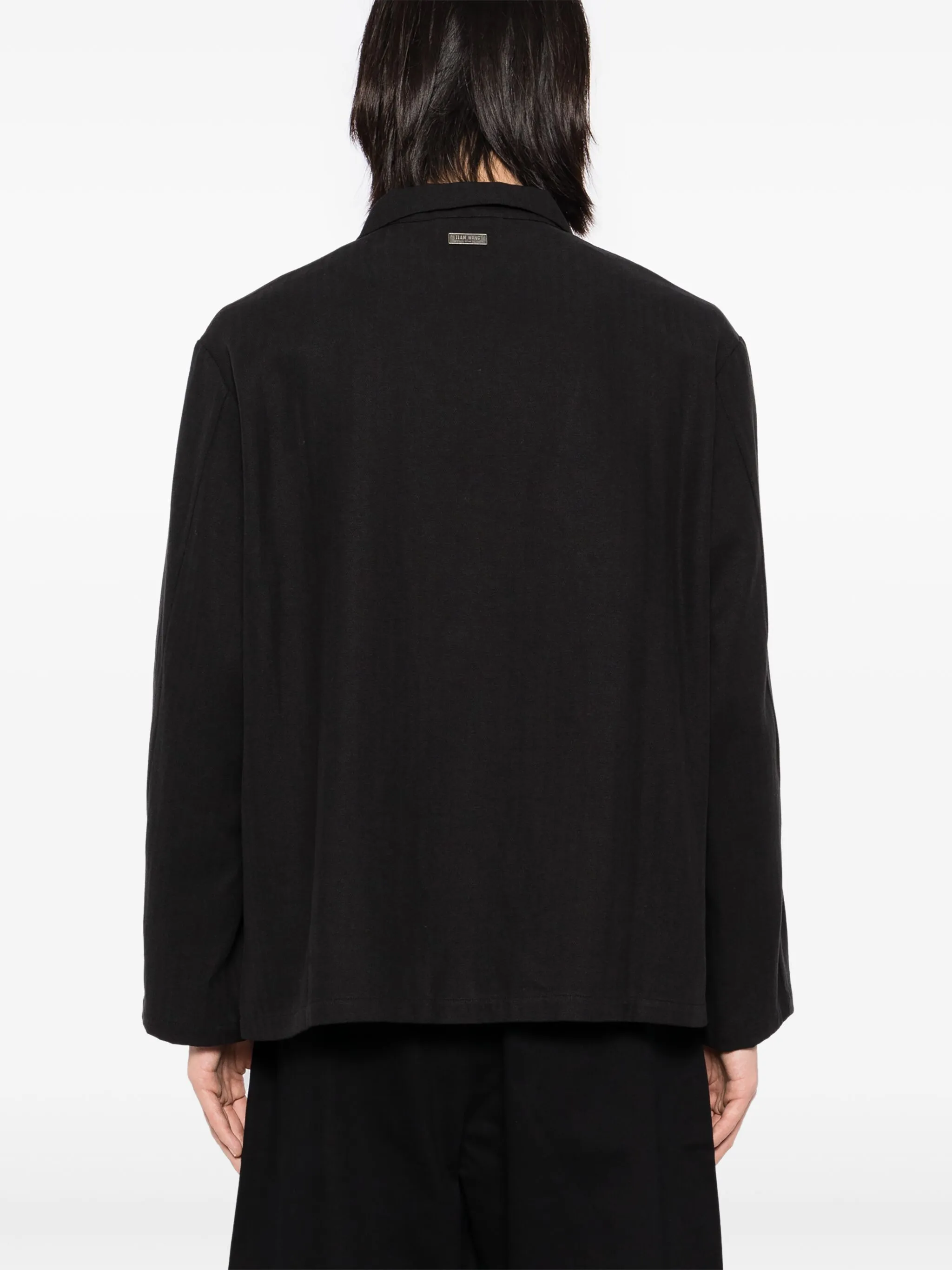 

Рубашка Choices Herringbone Team Wang Design, черный