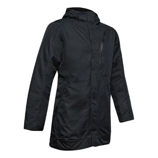 

Куртка project rock unstoppable waterproof down parka 'black' Under Armour, черный