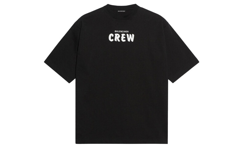 

Футболка Balenciaga Crew Logo, черный