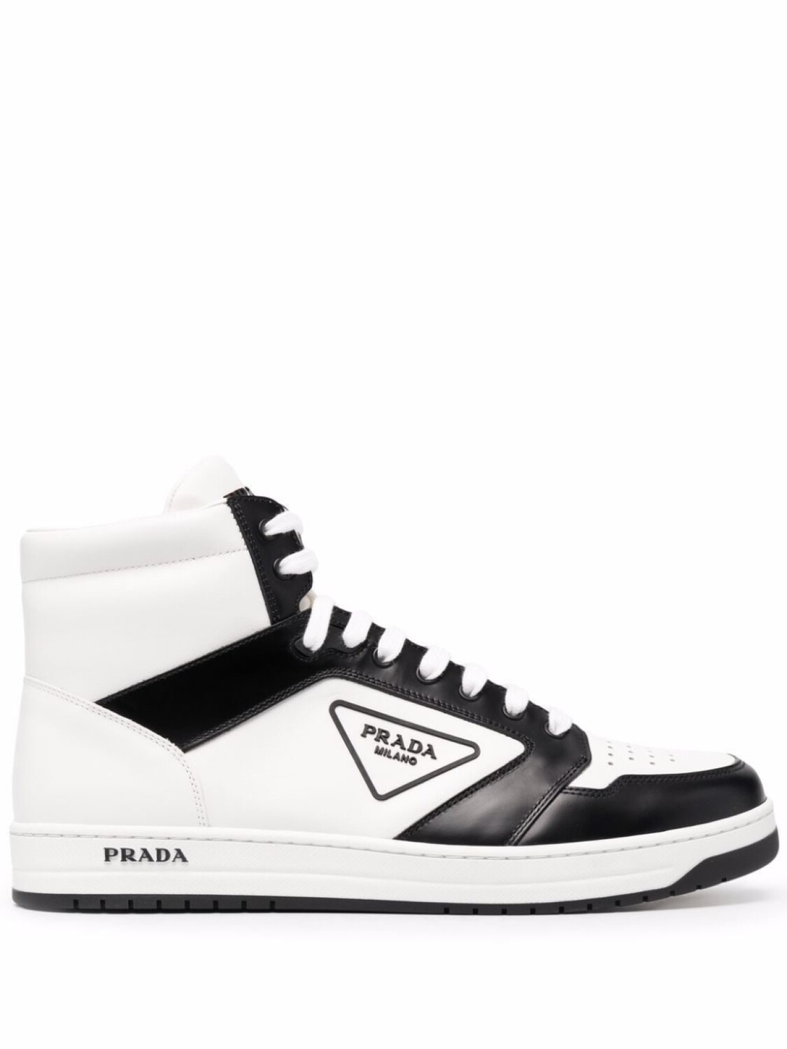 

Кеды Prada With Logo, белый/черный