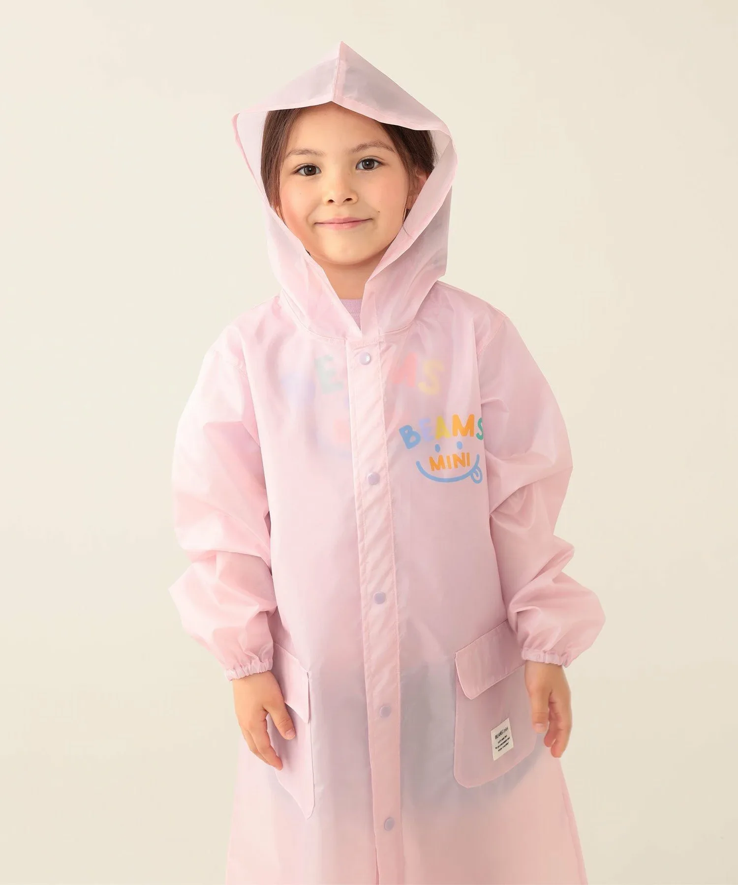 Дождевик Smile (95-130 см) для нового учебного года Beams Mini, PINK — фото 2