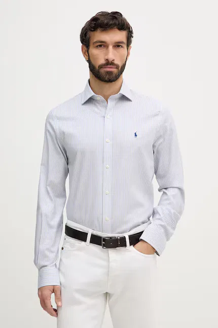 Рубашка из хлопка Polo Ralph Lauren, синий