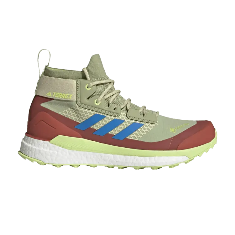 

Ботинки adidas Terrex Free Hiker GTX 'Magic Lime Blue Rush', зеленый