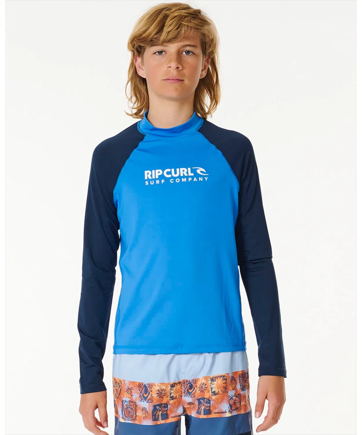 Лонгслив рашгард Rip Curl K SHOCK UPF L/S-BOY, полиэстер, красный — фото 3