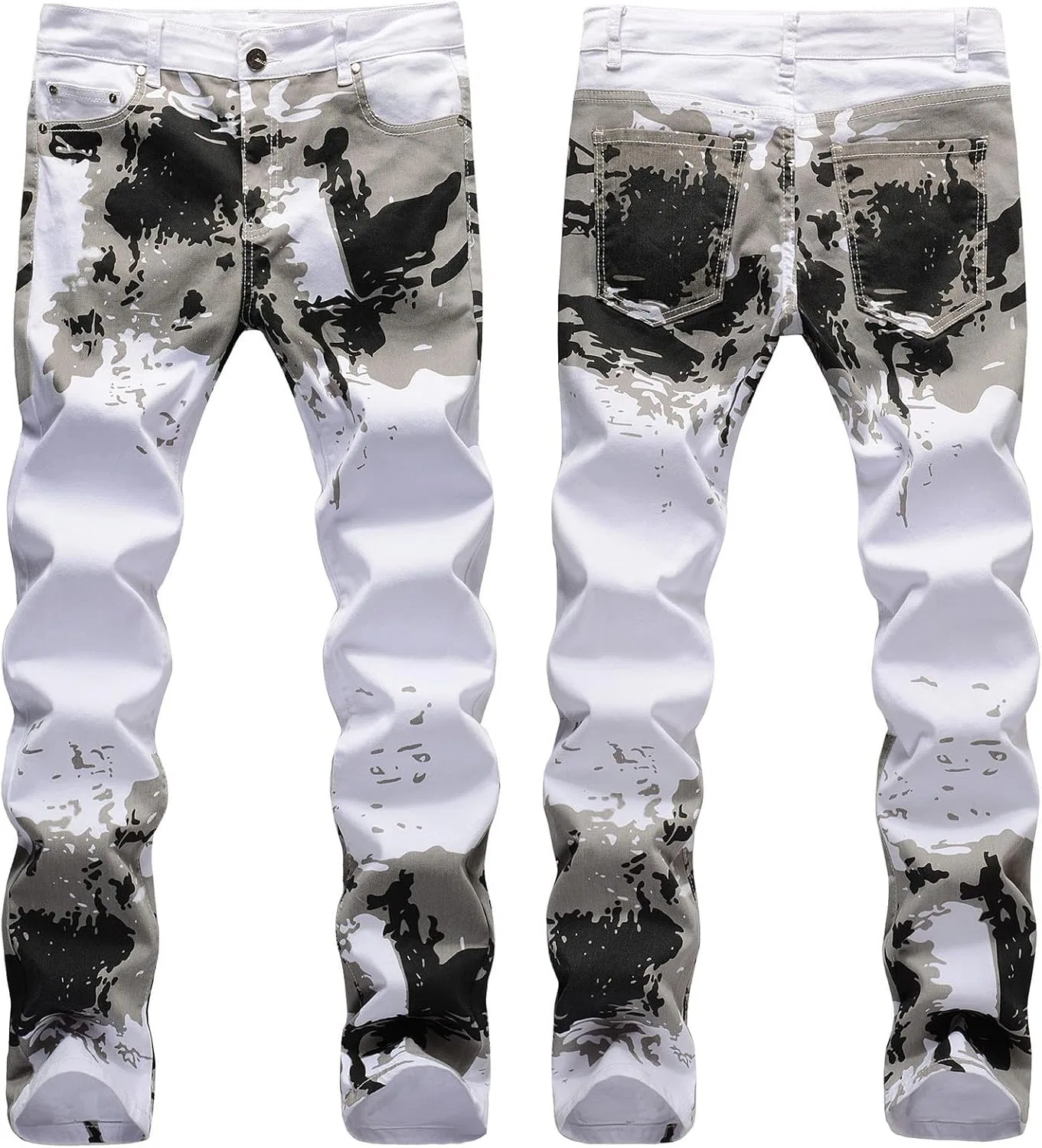 Джинсы Slim Fit Stretch, белый — фото 2