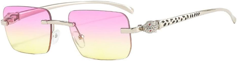 

Женские модные солнцезащитные очки MUTYNE в стиле ретро, ​​без оправы, с градиентным переходом цвета, линзы с режущей кромкой, женские очки без оправы, C14 Pink Yellow Silver