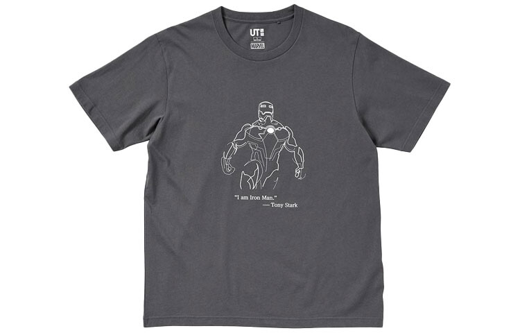 

UNIQLO Футболка унисекс, цвет Asphalt Gray