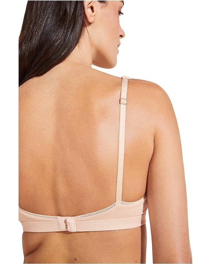

Бралетт Eberjey Pima Stretch Cotton V Bralette, цвет Buff