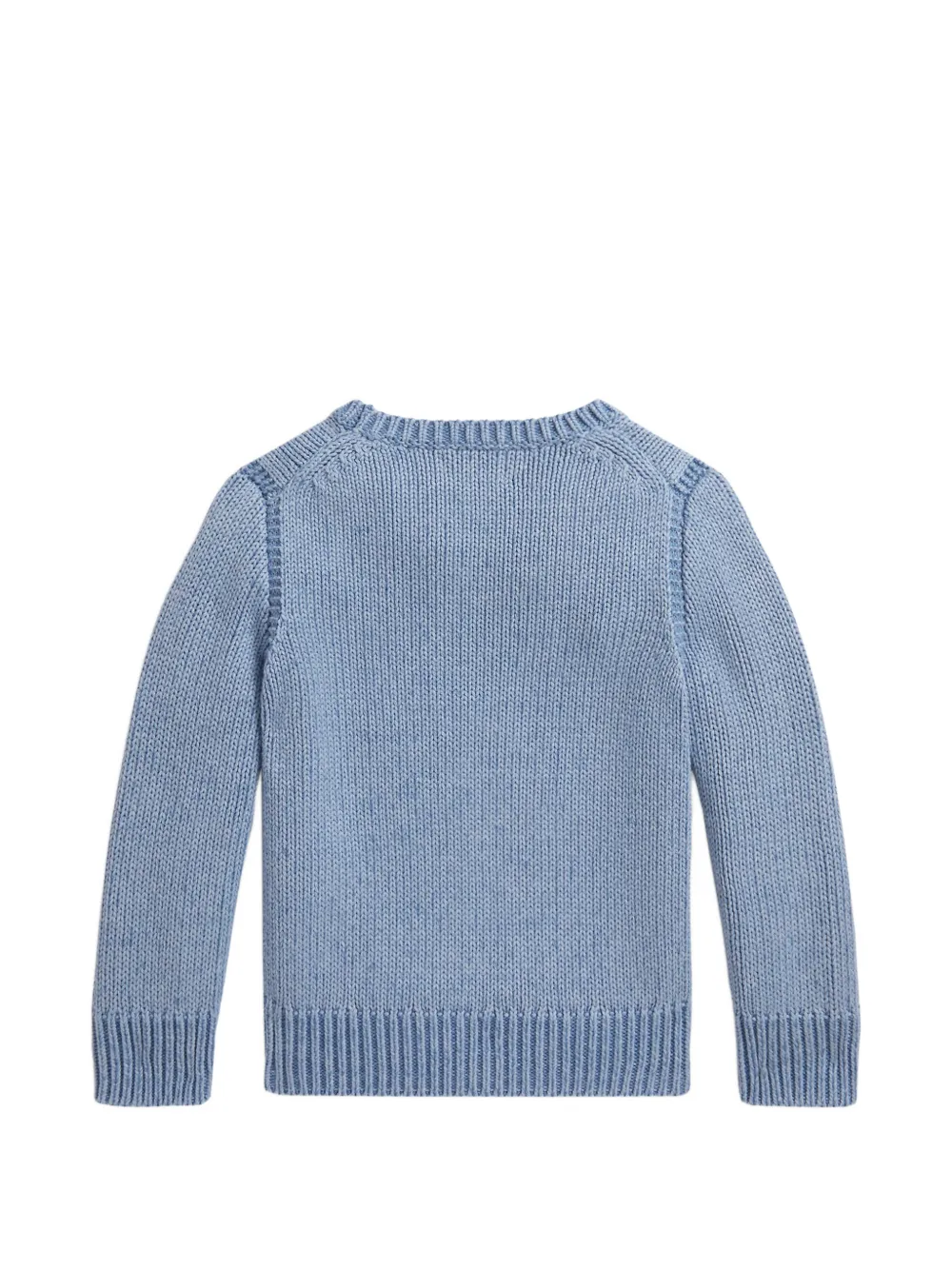Свитер с круглым вырезом Polo Ralph Lauren Kids, синий — фото 2