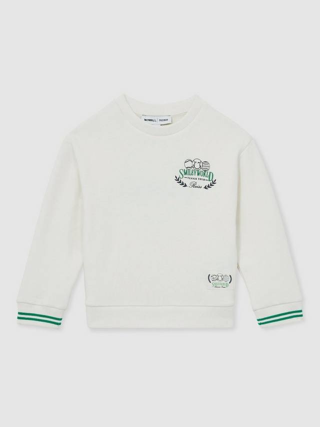 

Детский свитшот Andy с улыбкой Reiss, White