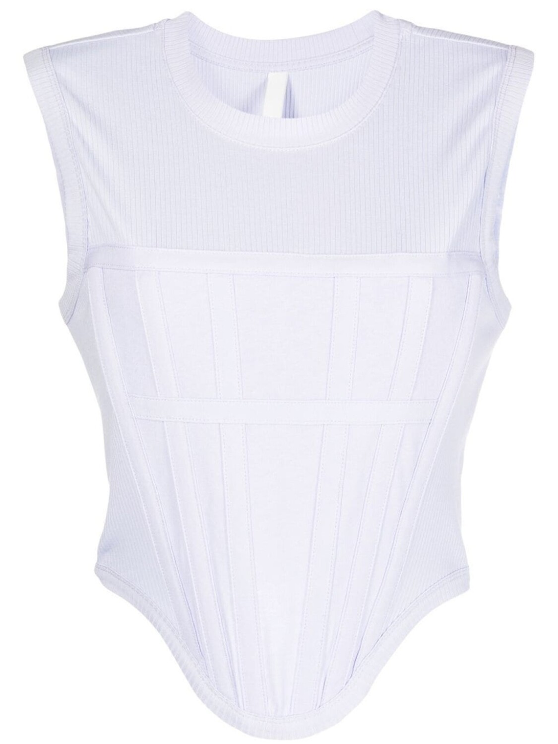 

Dion Lee топ-корсет в рубчик, фиолетовый