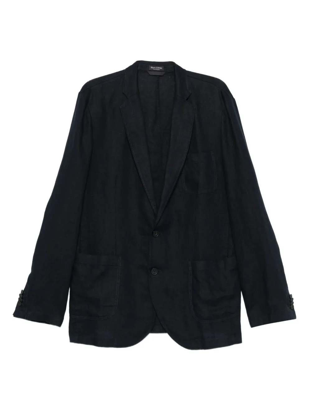 

Льняной пиджак с заостренными лацканами Marc O'Polo, синий