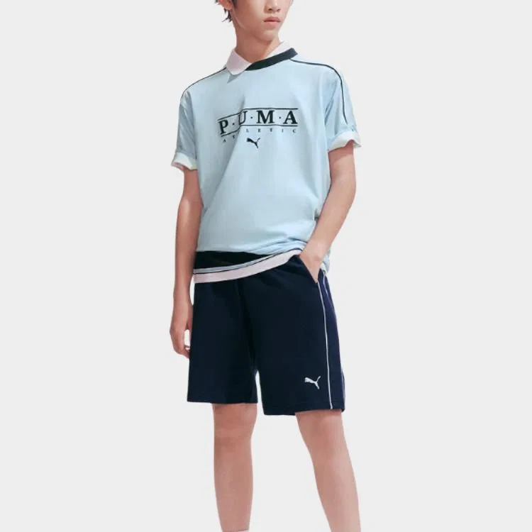 Детская повседневная спортивная футболка с круглым вырезом PUMA, Blue Tone 00388 — фото 3