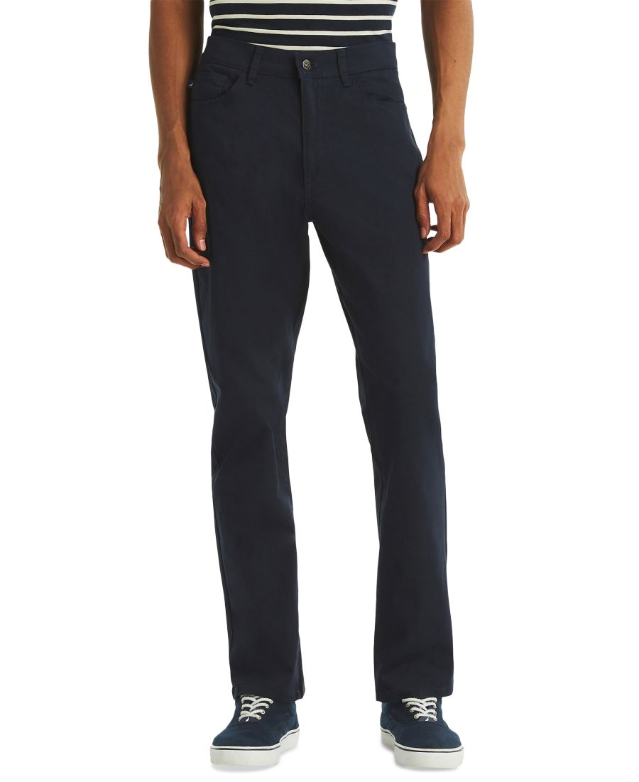 

Мужские прямые брюки из эластичной ткани с пятью карманами Nautica, Dark Blue