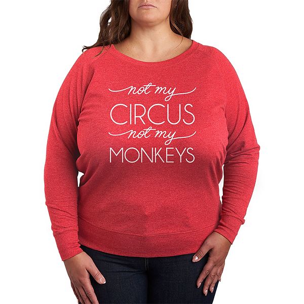 

Футболка с длинным рукавом Not My Circus Not My Monkeys из френч-терри plus size Licensed Character, Heather Red, Красный, Футболка с длинным рукавом Not My Circus Not My Monkeys из френч-терри plus size Licensed Character, Heather Red