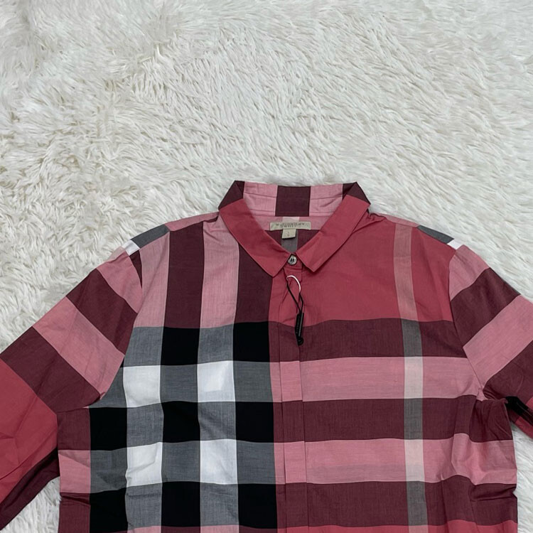 Рубашка мужская Burberry красный — фото 2